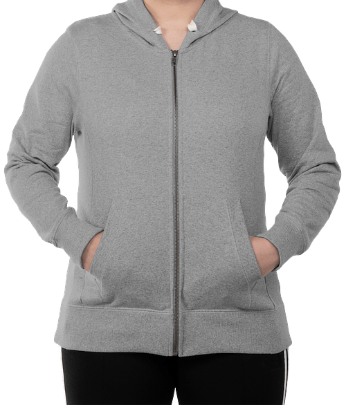 light grey zip up hoodie womens