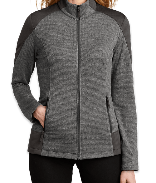 grey tech fleece jacket