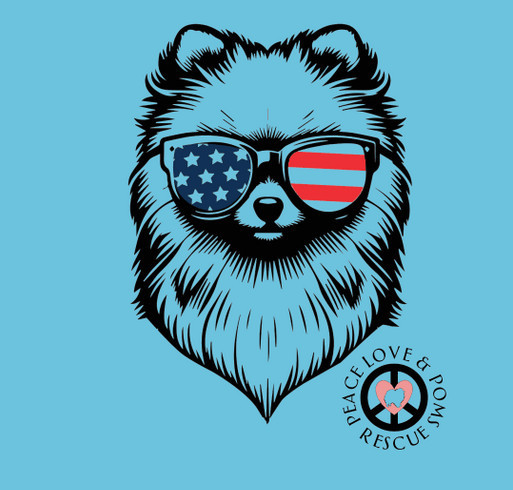 Freedom Pom Tank and Ts shirt design - zoomed