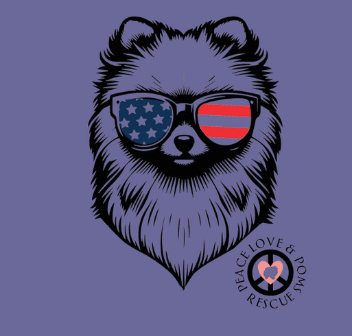 Freedom Pom Tank and Ts shirt design - zoomed