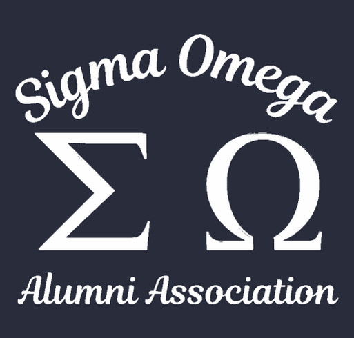 Sigma Omega Alumni Association Merchandise shirt design - zoomed