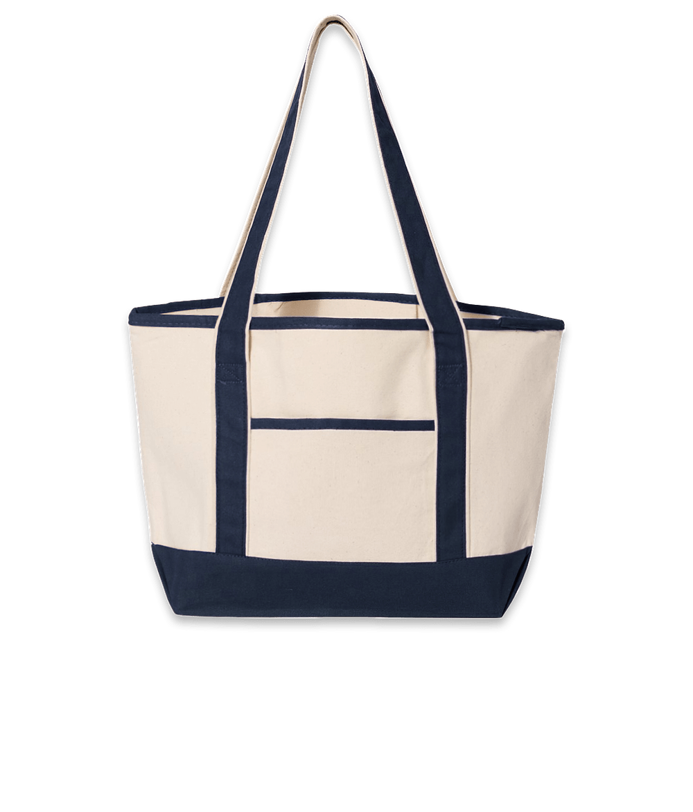 Embroidered Deluxe Cotton Canvas Tote Bag