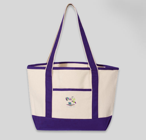 Embroidered Medium Deluxe Canvas Tote Bag