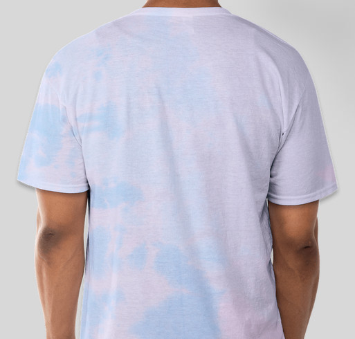 Pink and Blue Breast Cancer Walk Fundraiser - unisex shirt design - back