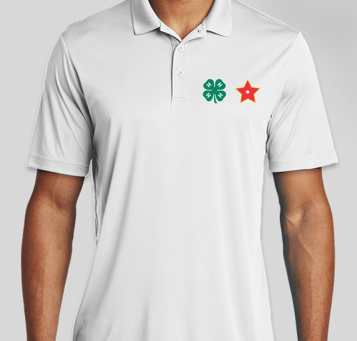 Embroidered 4-H All Star Polo Fundraiser - unisex shirt design - front