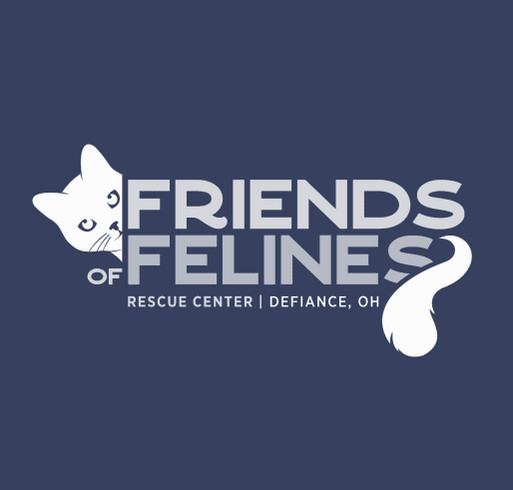 Friends of Felines Rescue Winter Shirt Fun-Raiser! shirt design - zoomed