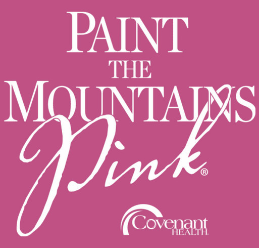 Morristown Paint the Mountains Pink shirt design - zoomed