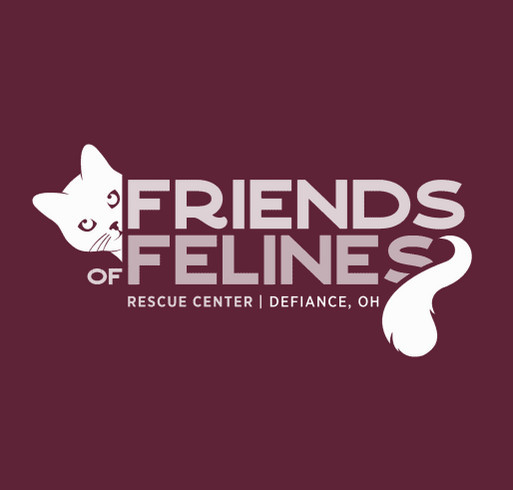 Friends of Felines Rescue Winter Shirt Fun-Raiser! shirt design - zoomed