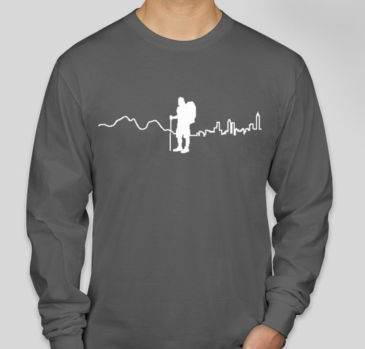 Summits to Skyline - Atlanta Trails hiking shirt Fundraiser - unisex shirt design - front