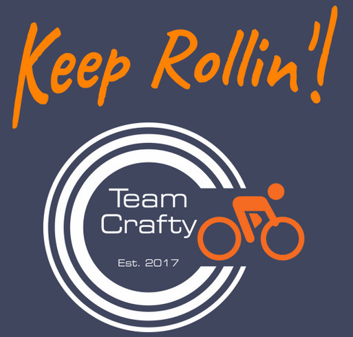 Keep Rollin’! Cancer Fighting Gear From Team Crafty (Blanket) shirt design - zoomed