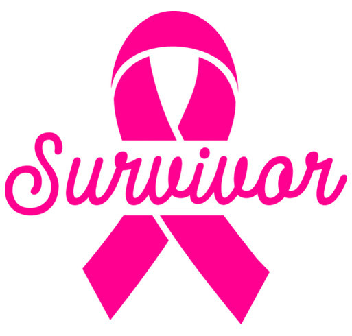 Cancer Survivor Fundraiser shirt design - zoomed