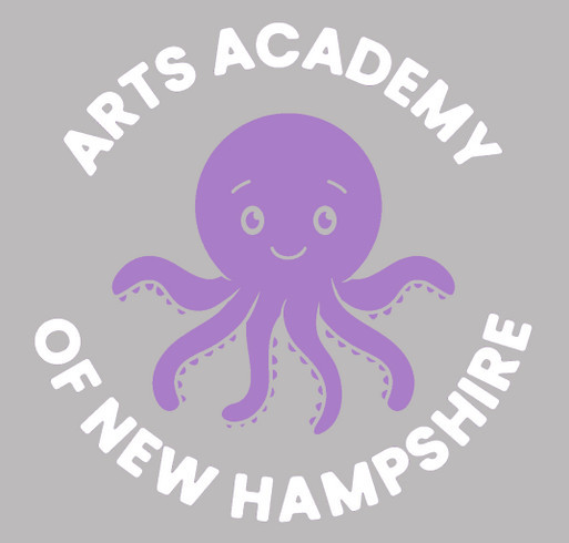 Arts Academy of NH Summer Merch shirt design - zoomed
