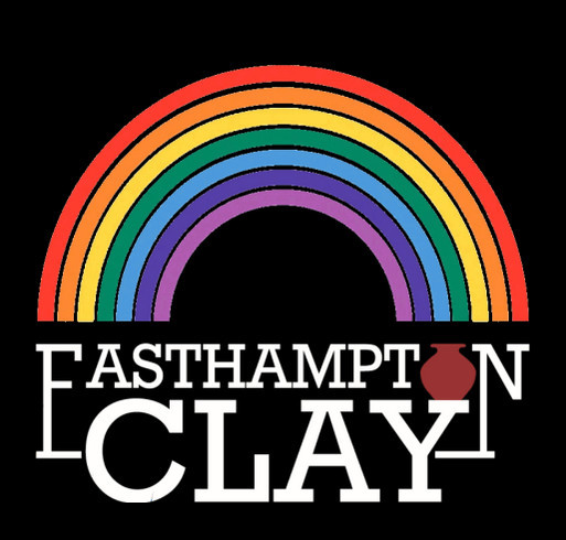 Easthampton Clay PRIDE Fundraiser shirt design - zoomed
