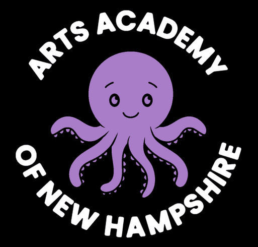 Arts Academy of NH Summer Merch shirt design - zoomed