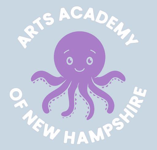 Arts Academy of NH Summer Merch shirt design - zoomed