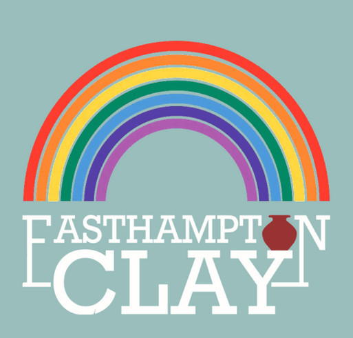 Easthampton Clay PRIDE Fundraiser shirt design - zoomed