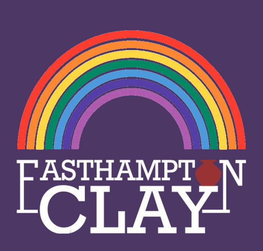 Easthampton Clay PRIDE Fundraiser shirt design - zoomed