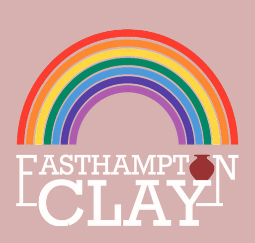Easthampton Clay PRIDE Fundraiser shirt design - zoomed