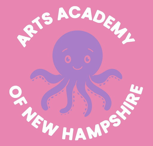 Arts Academy of NH Summer Merch shirt design - zoomed