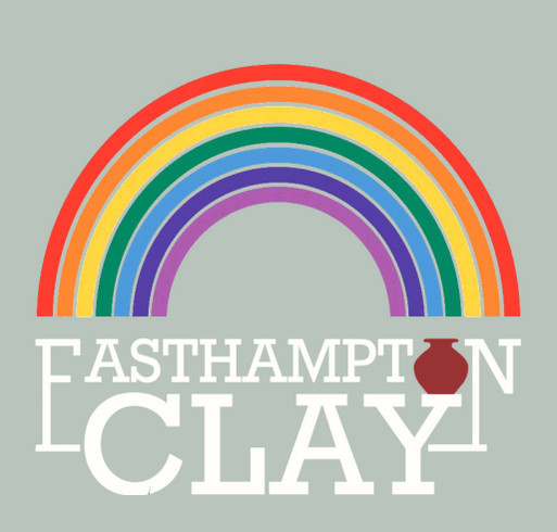 Easthampton Clay PRIDE Fundraiser shirt design - zoomed