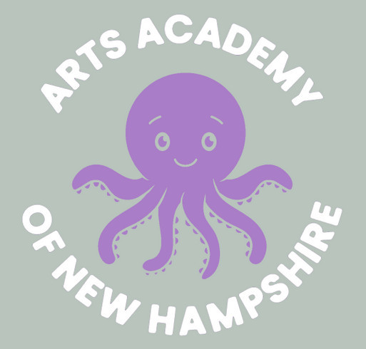 Arts Academy of NH Summer Merch shirt design - zoomed