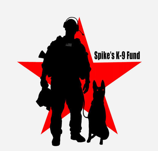 Spike's K9 Fund shirt design - zoomed