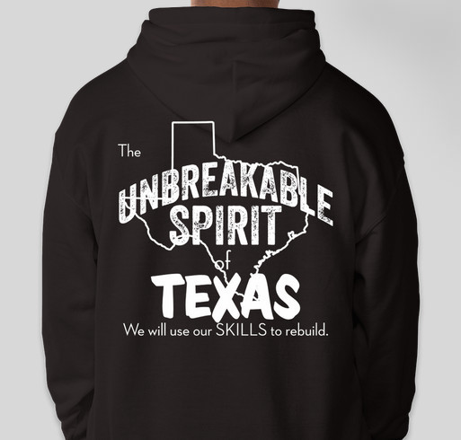 Harvey Relief Effort - SkillsUSA Texas Fundraiser - unisex shirt design - back