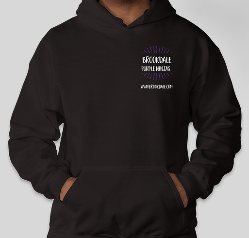 2019 Brookdale Purple Ninjas Alzheimer's Walk Team Shirts Fundraiser - unisex shirt design - front