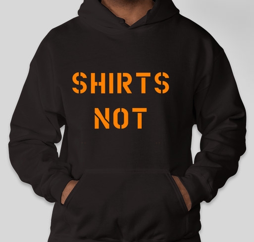 Shirts Not Shots - gun control awareness Fundraiser - unisex shirt design - front