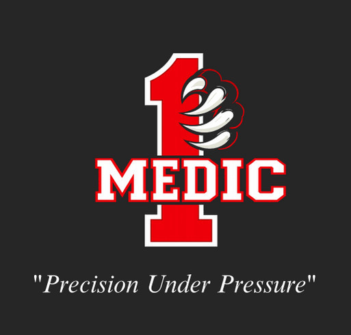 RPS PBA Fundraiser - Medic 1 Apparel shirt design - zoomed