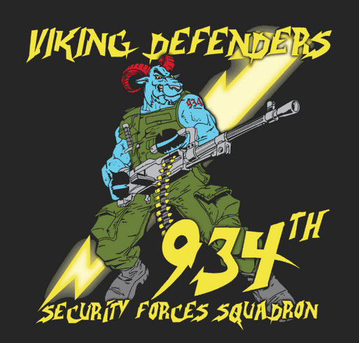 934 Security Forces Squadron shirt design - zoomed