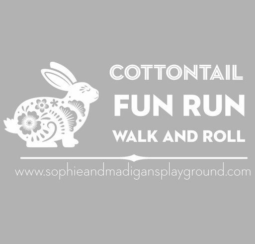 Cottontail Fun Run Walk and Roll shirt design - zoomed
