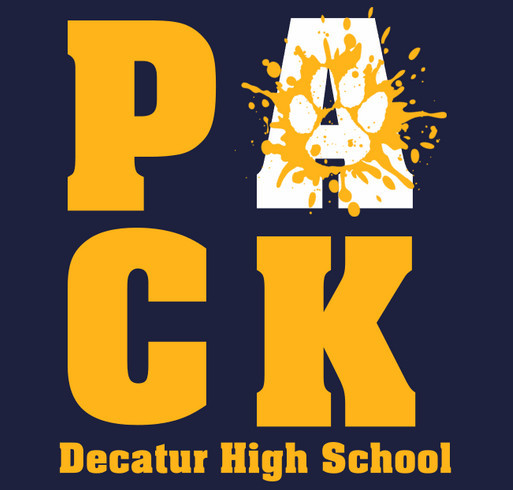 Decatur High School Spirit Wear shirt design - zoomed