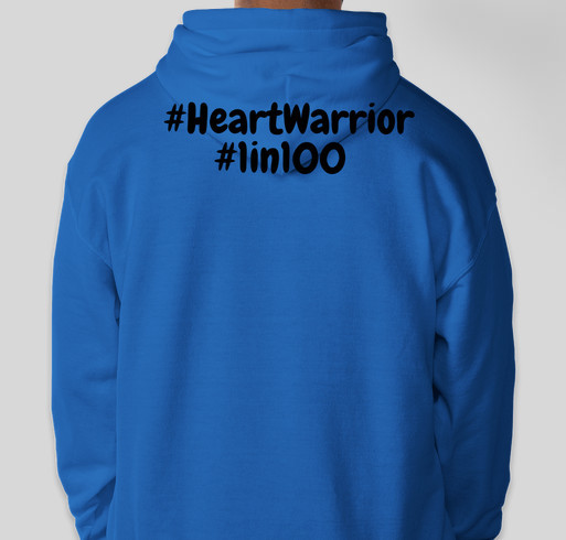 Brilee Heart Warrior Fundraiser - unisex shirt design - back