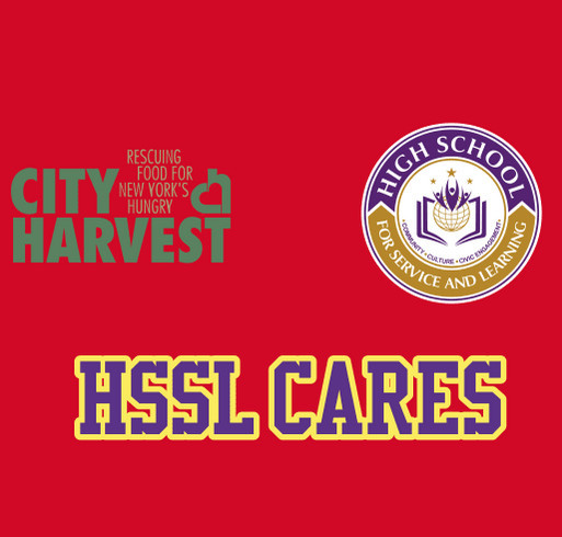 HSSL Cares Food Drive shirt design - zoomed