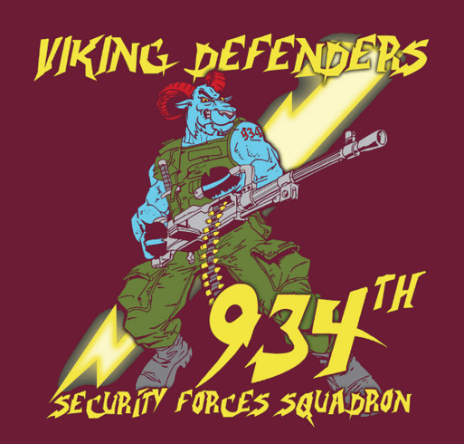 934 Security Forces Squadron shirt design - zoomed