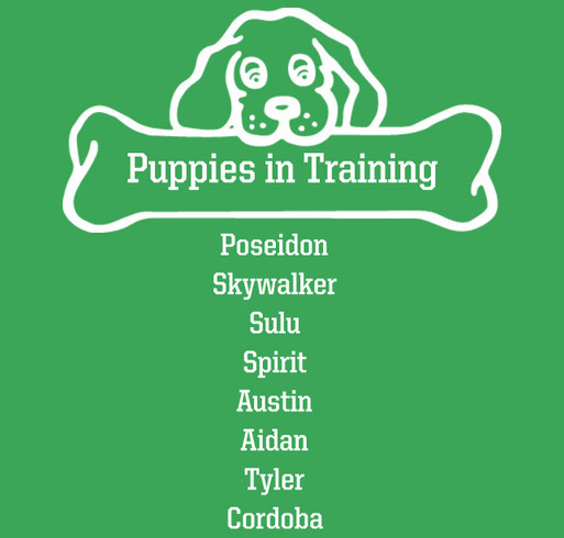 Hemet FFA Guide Dog Puppy Program shirt design - zoomed