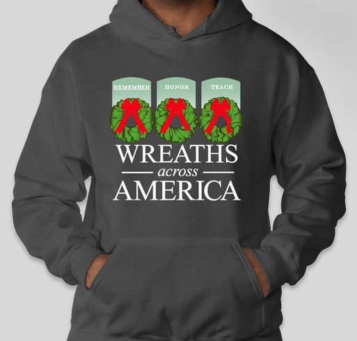 2015 Volunteer Shirts - Wreaths Across America Fundraiser - unisex shirt design - front