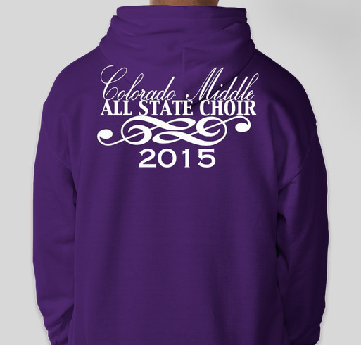 Colorado Middle All State Choir Fundraiser - unisex shirt design - back