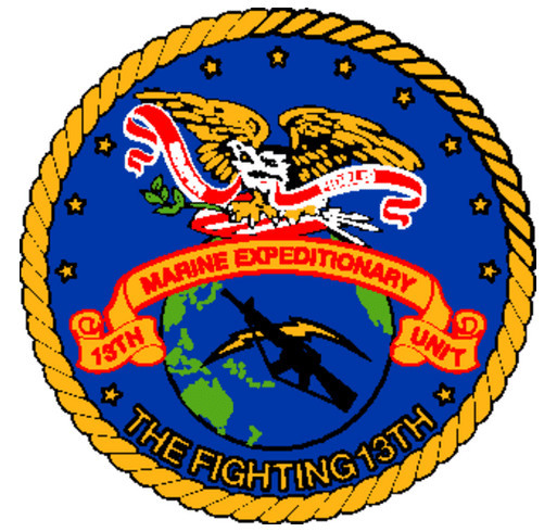 13th Marine Expeditionary Unit Deployment T-Shirt 2013-14 shirt design - zoomed