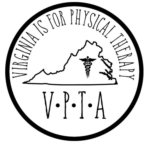 Virginia Physical Therapy Association Student SIG Fundraiser shirt design - zoomed