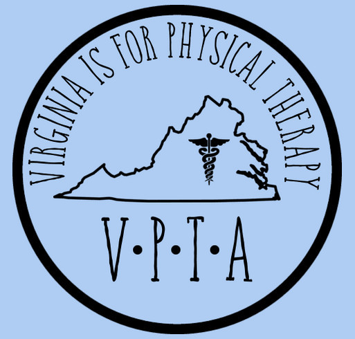 Virginia Physical Therapy Association Student SIG Fundraiser shirt design - zoomed