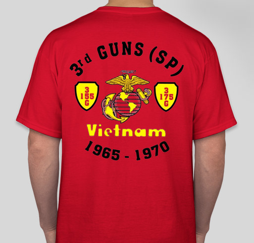 USMC - 3rd 155/175 Gun Battery 5th annual reunion Fundraiser - unisex shirt design - back