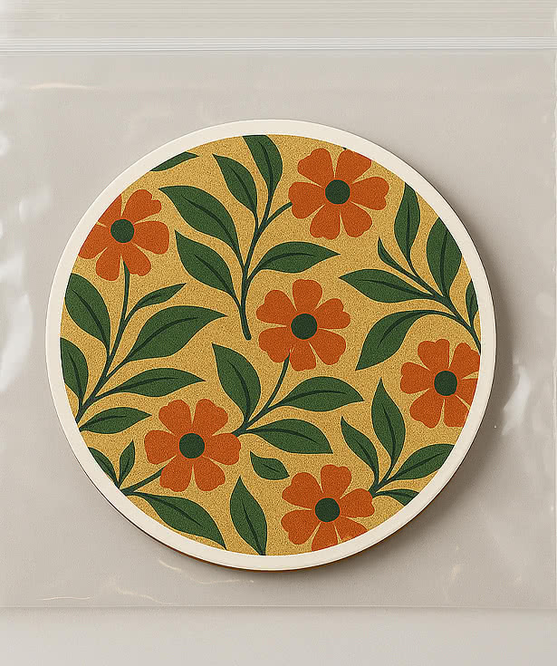 Full Color Round Ceramic Coaster