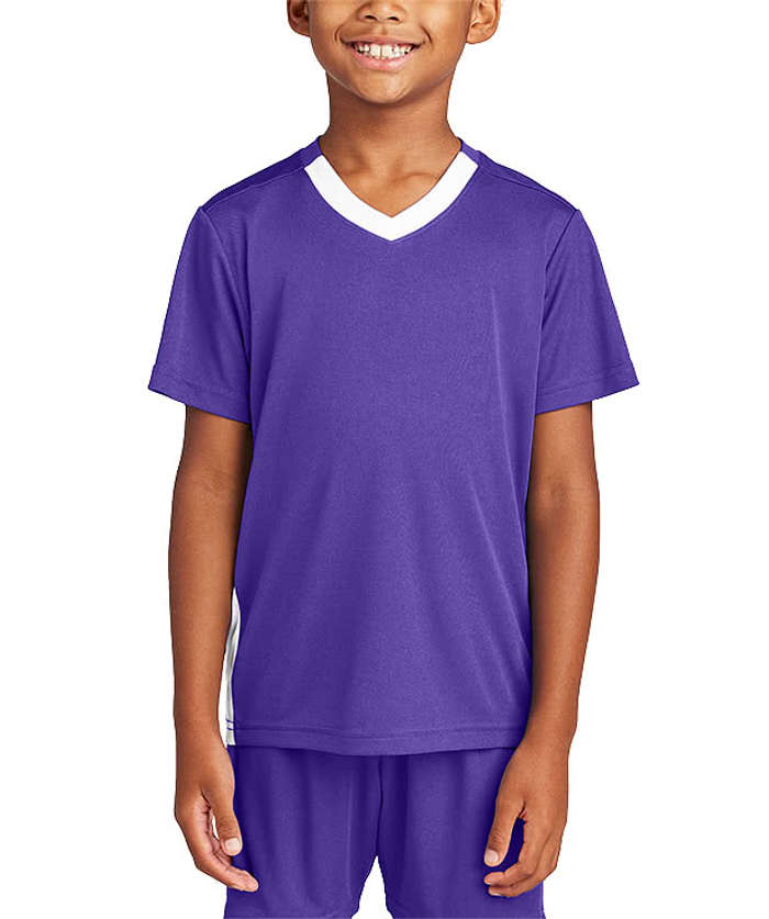 Sport-Tek Youth Competitor United V-Neck Performance Jersey