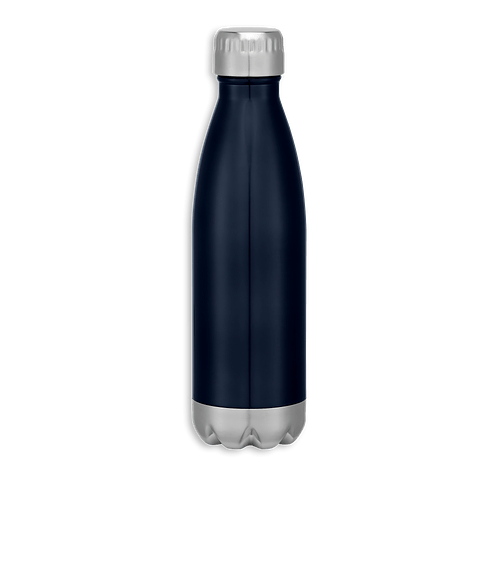 Full Color 16 oz. Swiggy Stainless Steel Vacuum Insulated Water Bottle in Navy