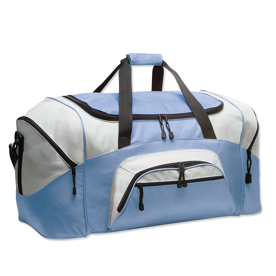 Port Authority Colorblock Gym Bag - Embroidered
