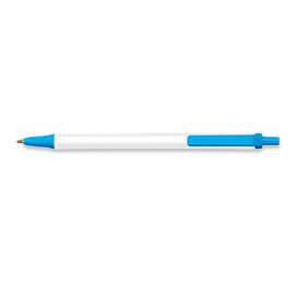 BIC Antimicrobial Clic Stic Pen (black ink) - Color: White / Blue