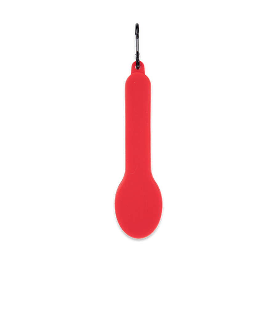 Travel Utensil Set with Silicone Case in Red