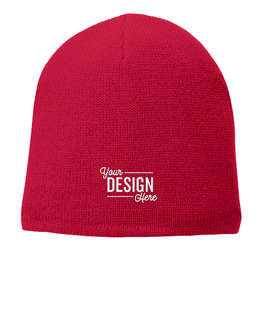 Port & Company Acrylic Fleece Lined Beanie - Color: Athletic Red